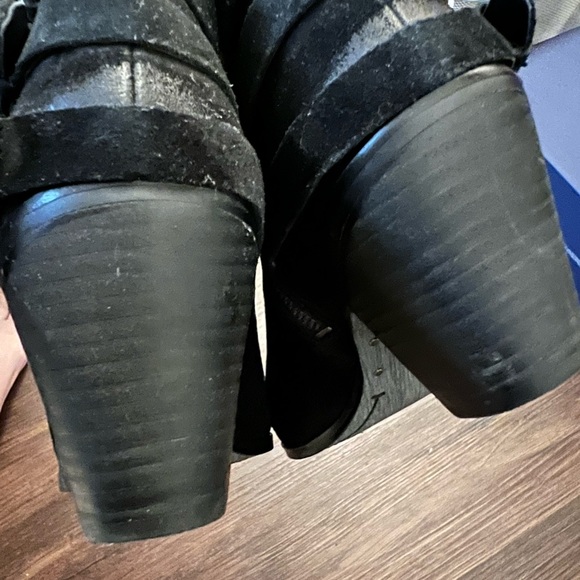 SAM EDLEMAN LEATHER BUCKLE ANKLE BOOTIES SIZE 10 - Picture 10 of 16